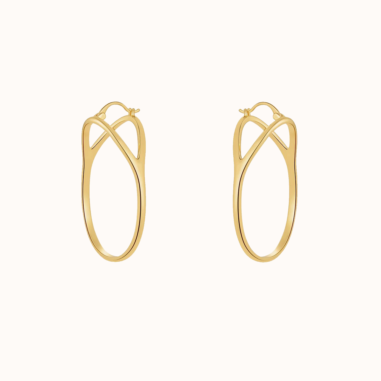 The Oval | Brass | Hoop Earring