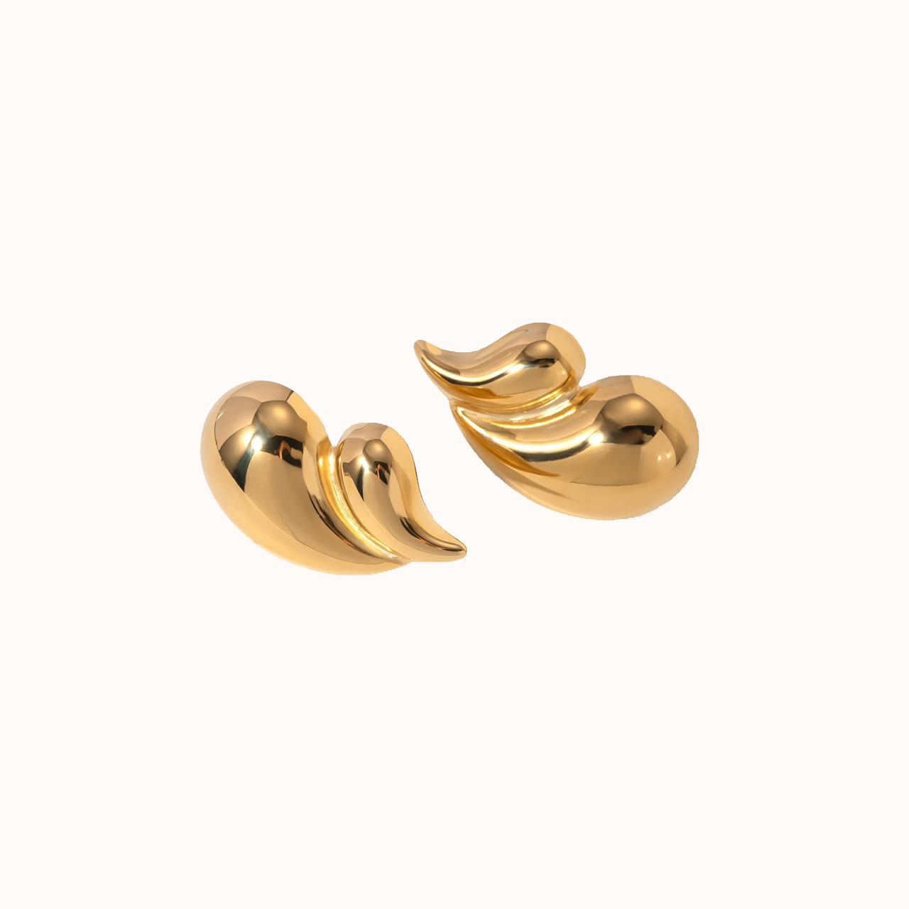 The Twin Droplet | SS Gold | Earrings