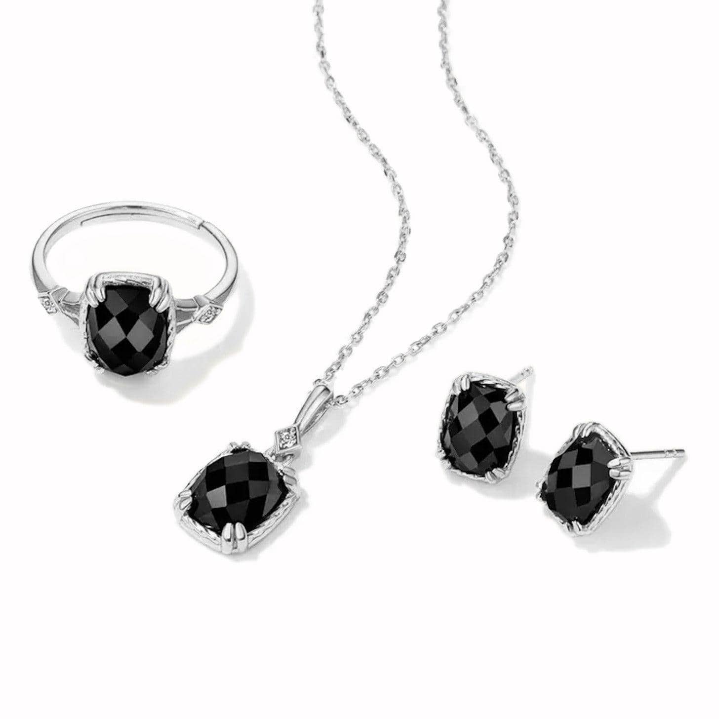 The Agate | Three Piece | Silver Set - Onnesslabel