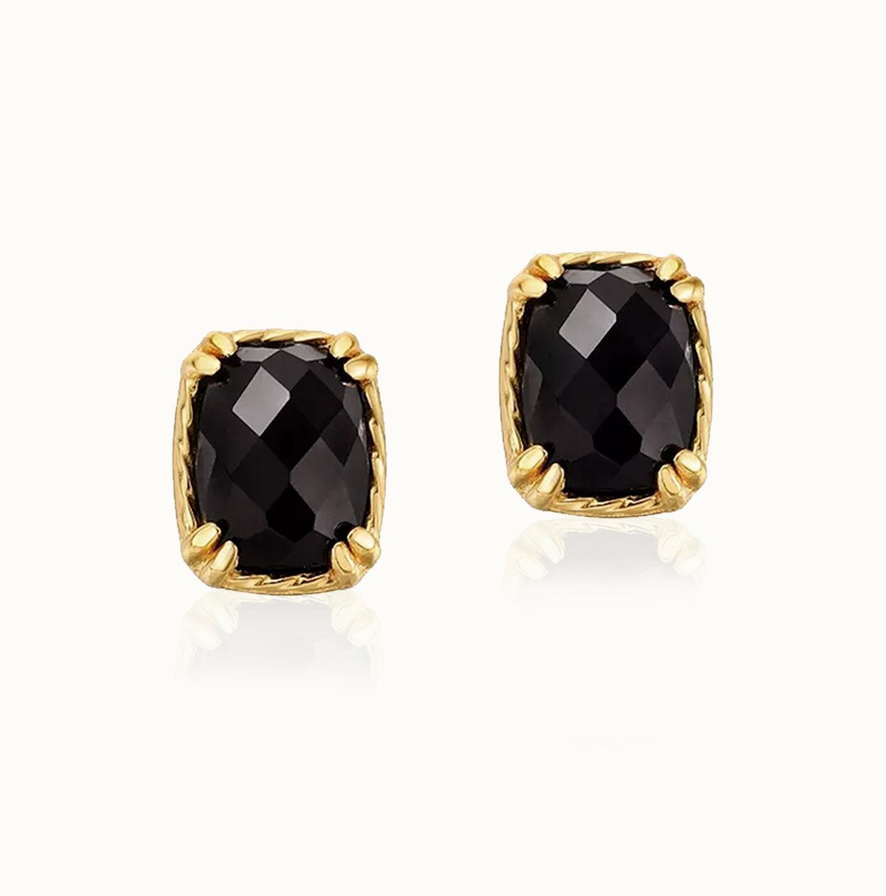 The Agate | Stud Earrings | Gold - Onnesslabel